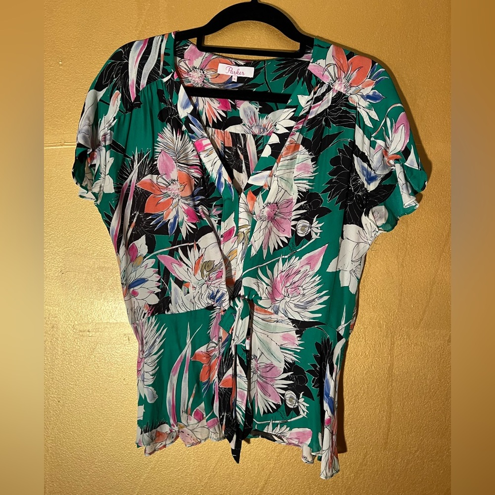 Parker Silk Floral Top